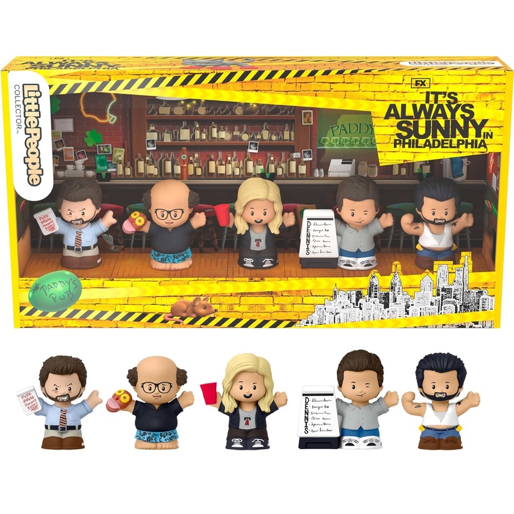 💛🖤 It’s Always Sunny in Philadelphia Little People Collector Set - New 🖤💛 - Picture 4 of 12